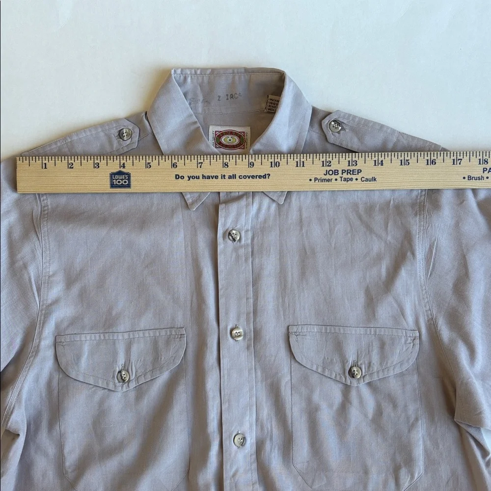 Vintage 80’s Banana Republic Khaki Safari Short Sleeve‎ Shirt Mens Size Small